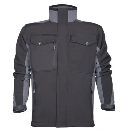 Jacheta softshell DALE - negru/gri [0]