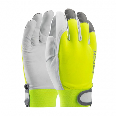 Manusi - Manusi de protectie de iarna din piele de capra, reflectorizante, Hobby Winter