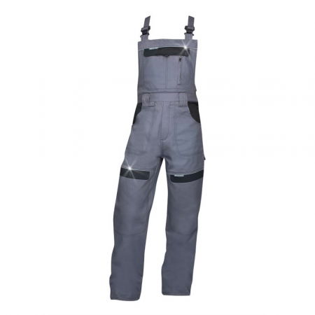 Uz general - Pantaloni de lucru cu pieptar COOL TREND - gri