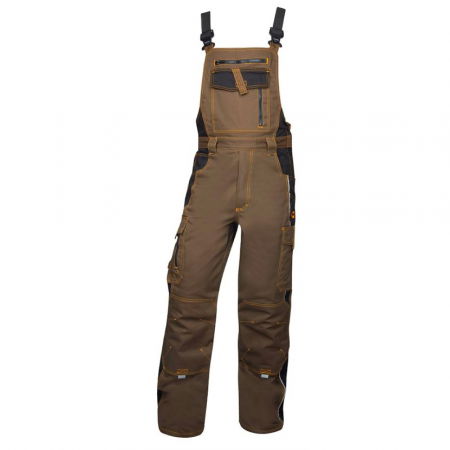 Uz general - Pantaloni de lucru cu pieptar VISION - asfalt/negru