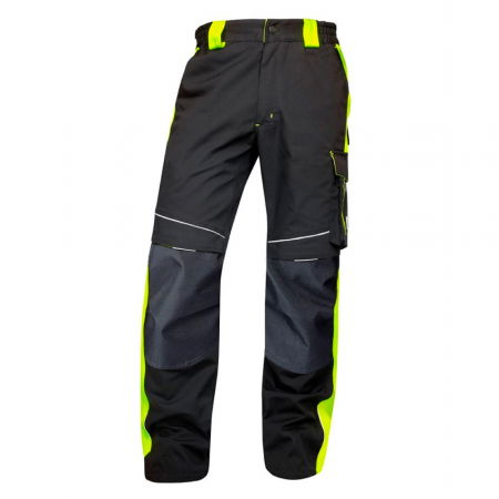 Uz general - Pantaloni de lucru in talie NEON - negru/galben