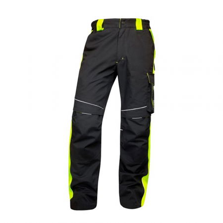Iarna - Pantaloni in talie de iarna NEON - negru/galben
