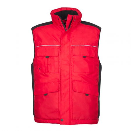 Iarna - Vesta de lucru de iarna SWEN - rosu/negru
