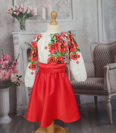 Момичета - Рокля с оригинални мотиви Maci 2