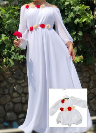 Момичета - Rochita eleganta alba Andreea