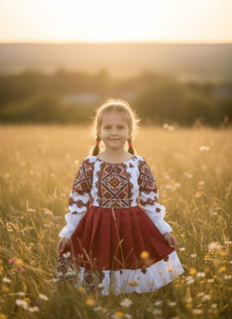 Момичета - Стилна рокля с изящни мотиви Laura 3