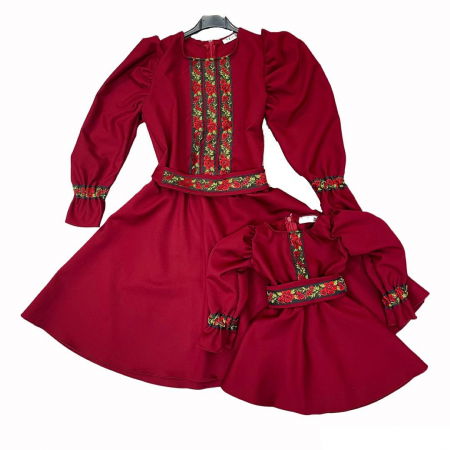 Момичета - Елегантна флорална рокля Trandafira 3