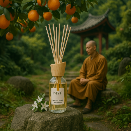 Room fresheners - Reed diffuser - SANDALWOOD & ORANGE - 100 ML