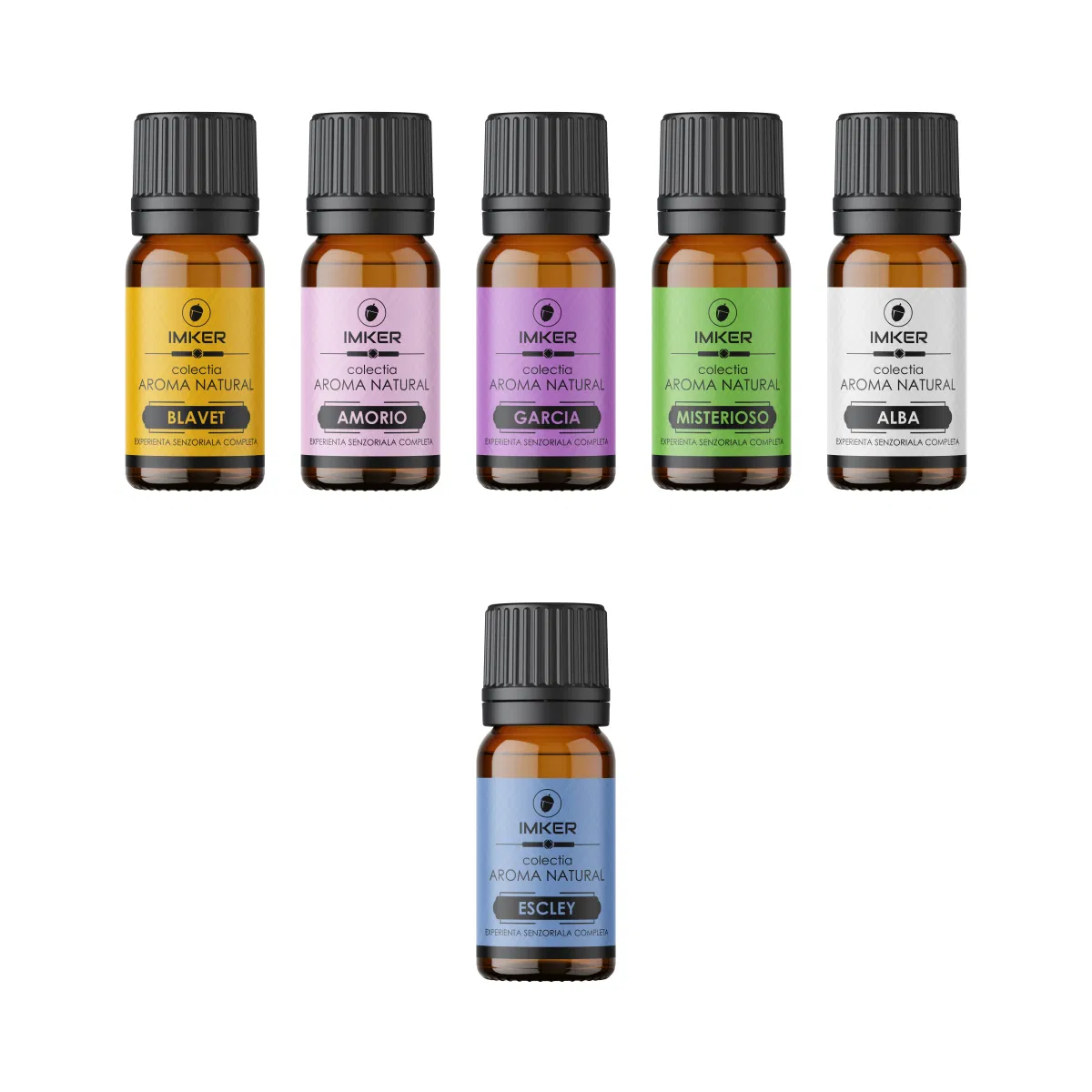 AromaNatural essential oil aromas (blends) - Pack of 5 + 1 FREE Flavors from essential oils IMKER AromaNatural * 10 ml
