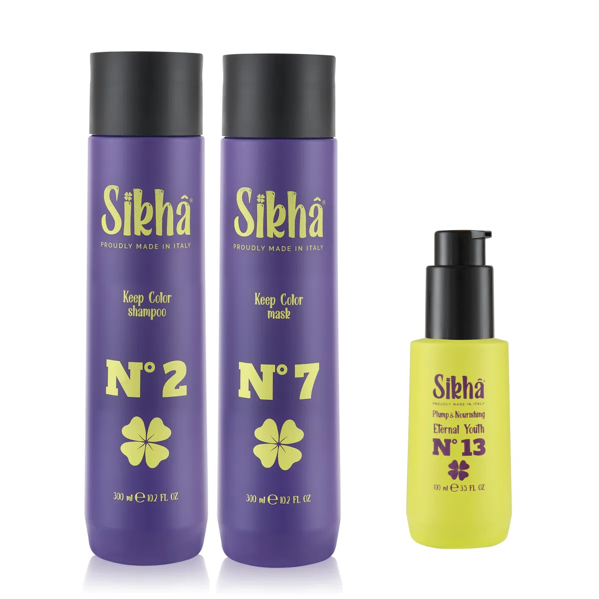 Sampoos and masks - SIKHA Keep Color Shampoo, Mask, and Oil Package for color maintenance, 700 ml