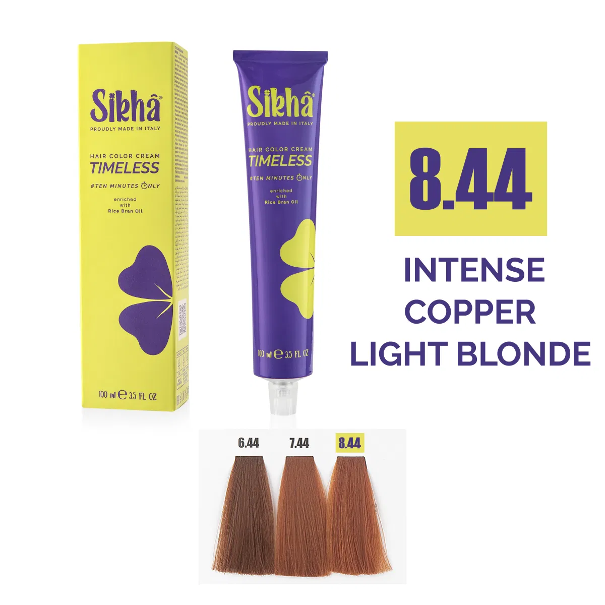 Hair color cream Intese Copper & Red - permanent color cream intense copper light blonde intense copper
