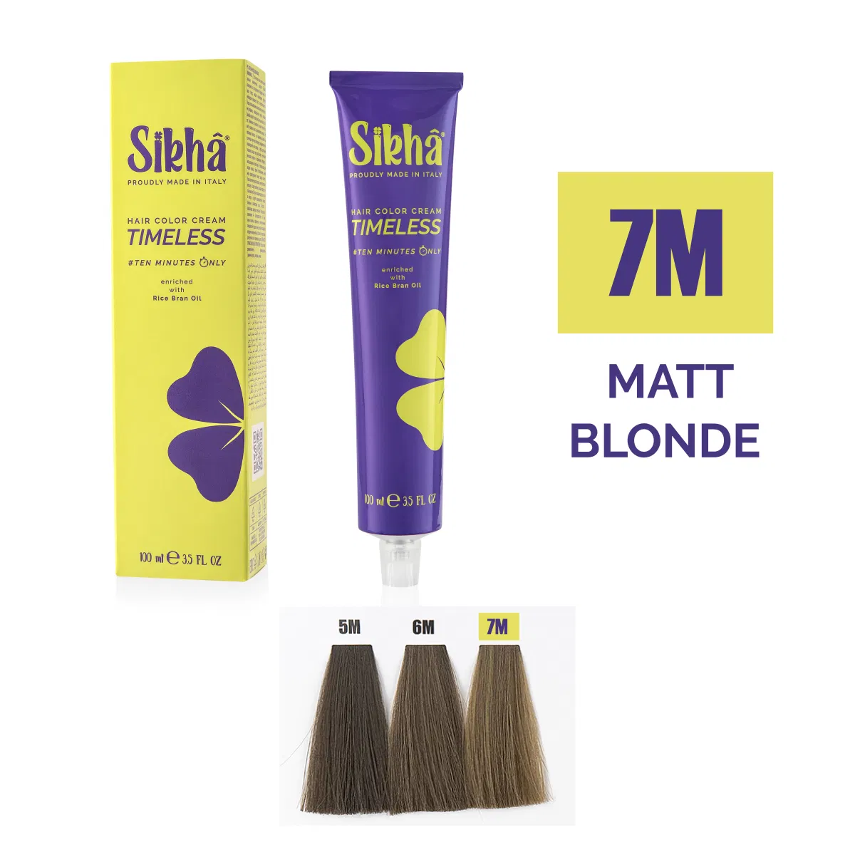 Ingrijirea parului SIKHA - vopsea de par permanenta profesionala nuanta blond mat