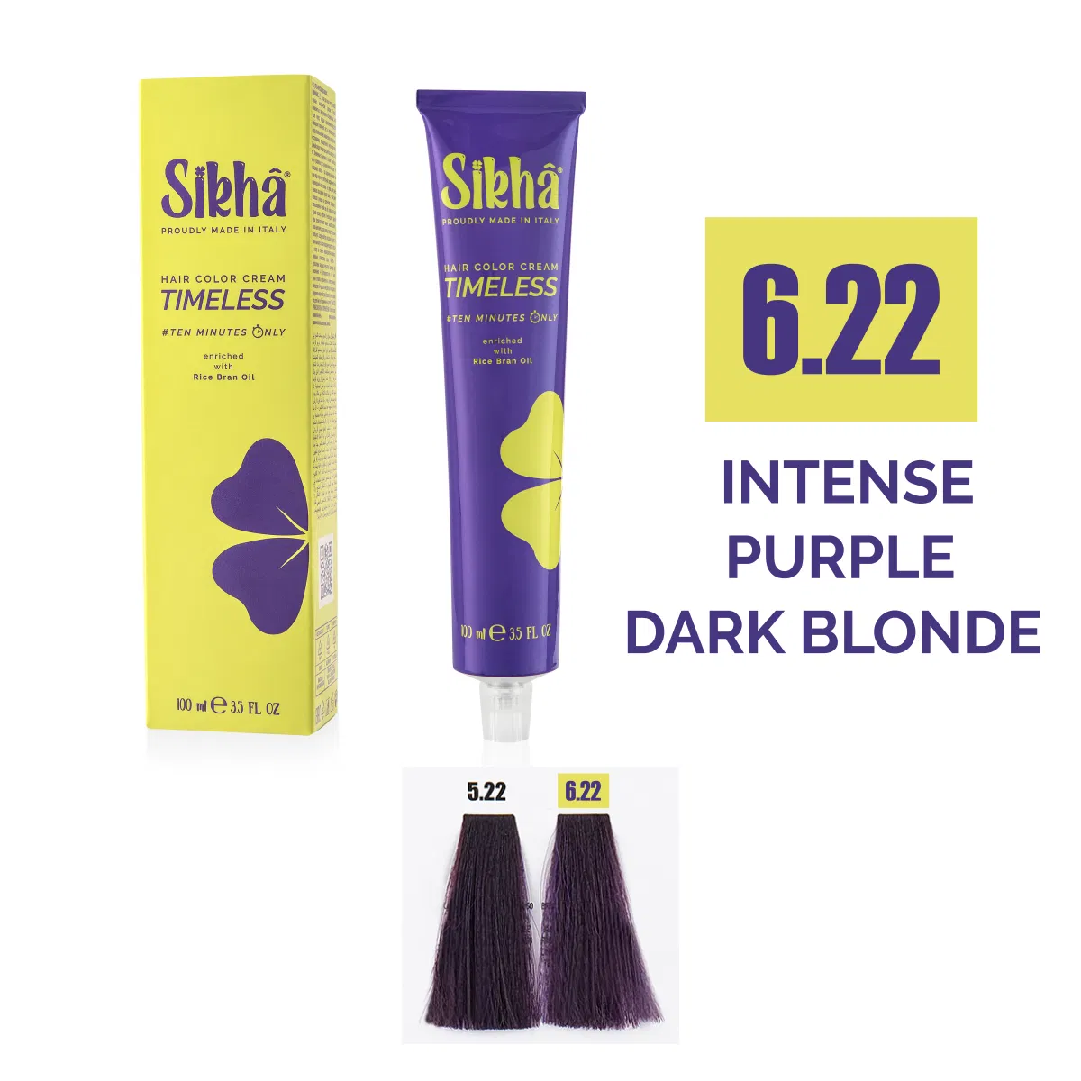 Hair color cream Intese Copper & Red - permanent color cream intense purple dark blonde