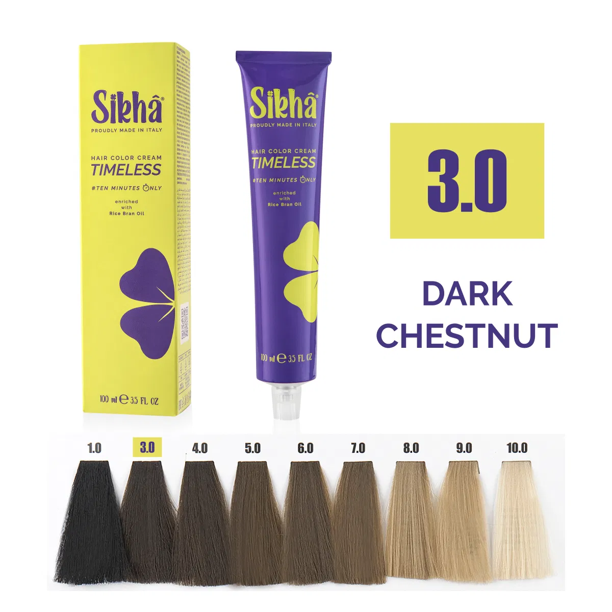 Naturals color cream - permanent color cream dark chestnut natural