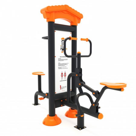 Echipamente sport EXTERIOR - Echipament fitness exterior compus cu panou informativ 24FT