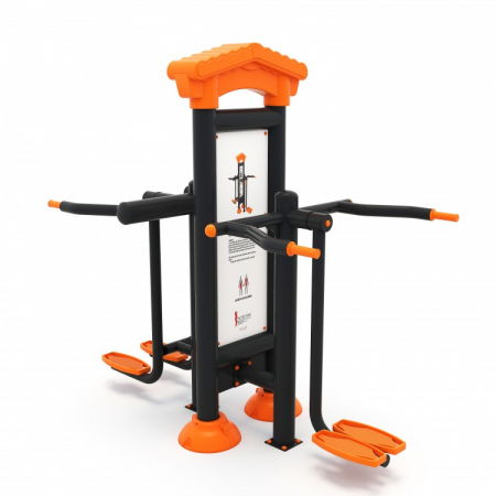 Echipamente sport EXTERIOR - Echipament fitness exterior pentru abdomen / spate cu panou informativ 25FT
