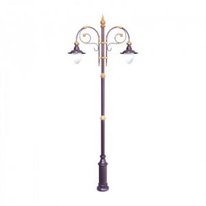 Iluminat Urban - Stalp de iluminat decorativi pentru strazi, alei si parcuri - A2004