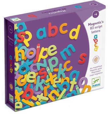 83 de litere de tipar mici magnetice, pentru copii Djeco [1]