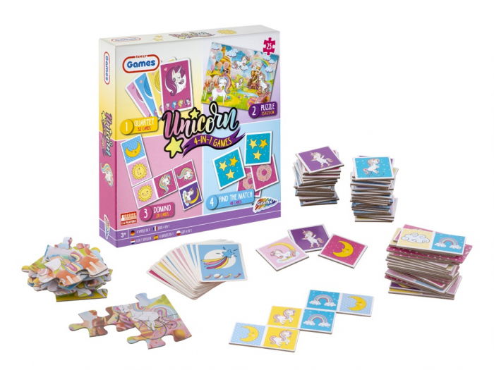 Colectie jocuri cu unicorni, 4 in 1 - Unicorni magici [7]