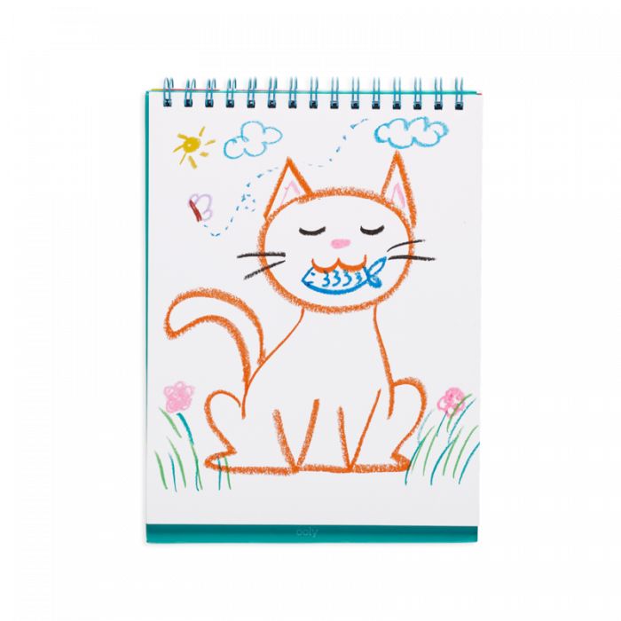 Creioane acuarele cu gel, Cat Parade, set 12 culori [7]