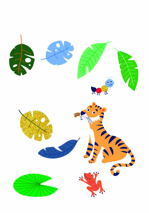 Set cu abtibilduri - Jungla [3]