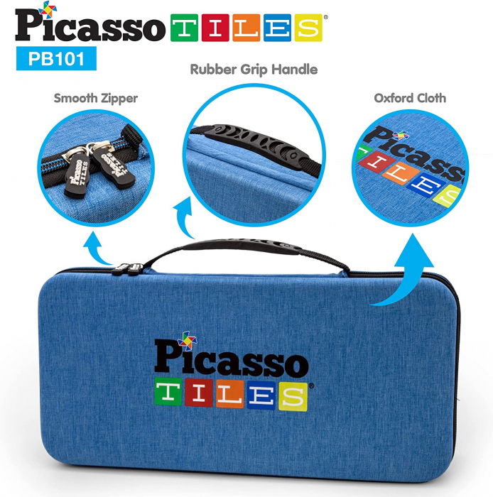 Set de construcție magnetic cu husă de transport, 101 piese [5]