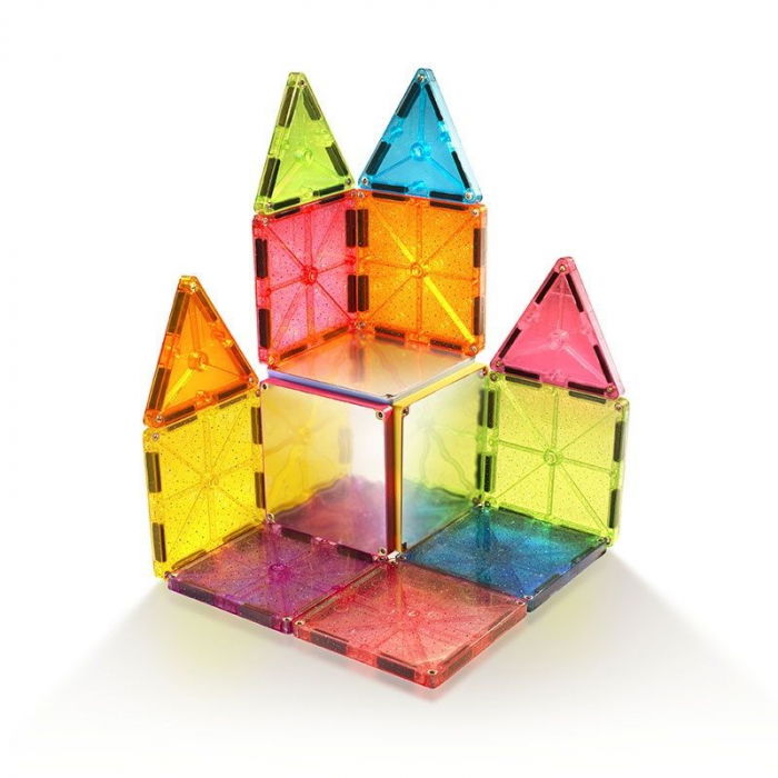 Set magnetic Magna-Tiles Stardust cu sclipici și oglinzi (15 piese) [3]