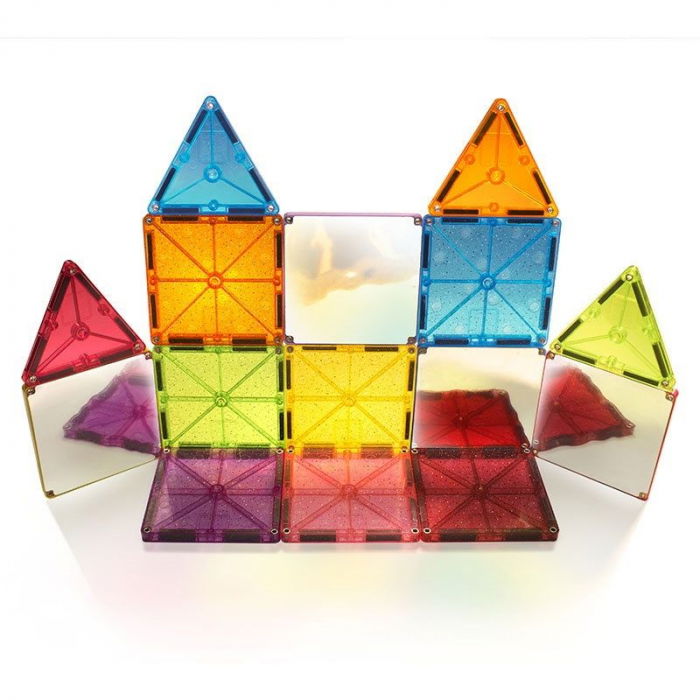 Set magnetic Magna-Tiles Stardust cu sclipici și oglinzi (15 piese) [4]