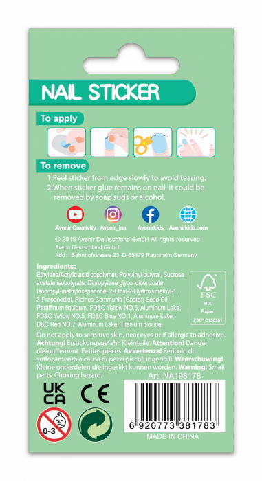 Stickere pentru unghii cu sclipici - Animale [4]