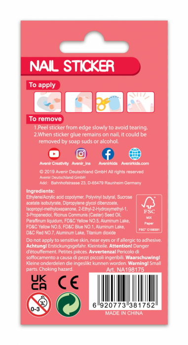 Stickere pentru unghii fosforescente - Fructe [4]