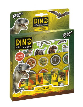 Jocuri cu dinozauri - Set abtibilduri cu dinozauri