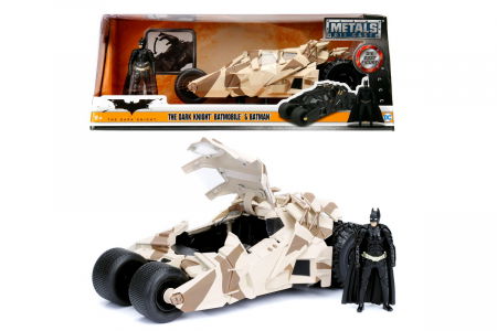 Mașinuțe și pistoale - Batmobil cu figurină și camuflaj