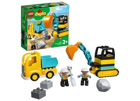 LEGO® - Camion si excavator pe senile