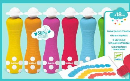 Idei de cadouri - Set Markere rotunde super lavabile pentru bebe