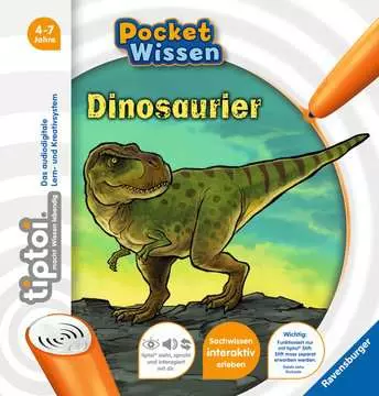 Jocuri cu dinozauri - Carte Interactiva TipToi despre Dinozauri