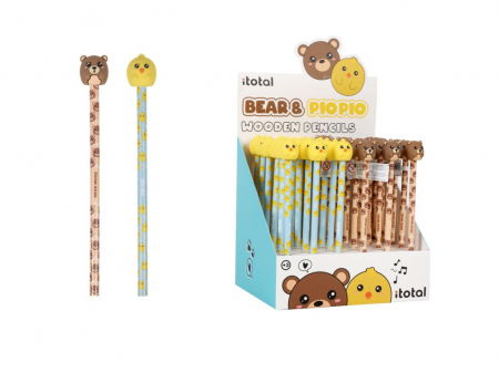 Creioane Colorate - Creion HB, din lemn, design animale