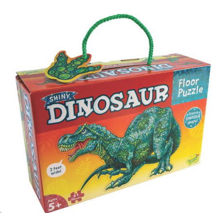 Jocuri cu dinozauri - Dinosaur Floor Puzzle – puzzle de podea în forma de dinozaur