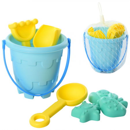 Idei de cadouri sub 50 lei - Galetușă cu accesorii, pentru nisip și apă, din material soft