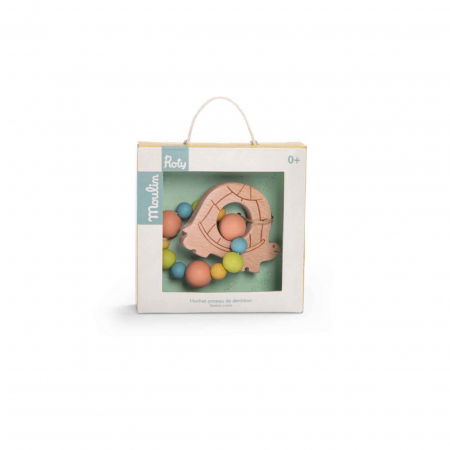 Idei de cadouri sub 100 de lei - Inel de dentitie Broasca testoasa, Moulin Roty