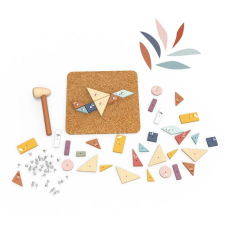 Idei de cadouri sub 100 de lei - Joc educativ cu ciocanel si panou din pluta, Speedy Monkey