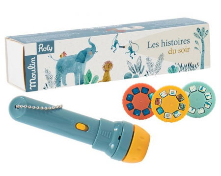 Idei de cadouri sub 100 de lei - Lanterna cu povesti Baobab, Moulin Roty