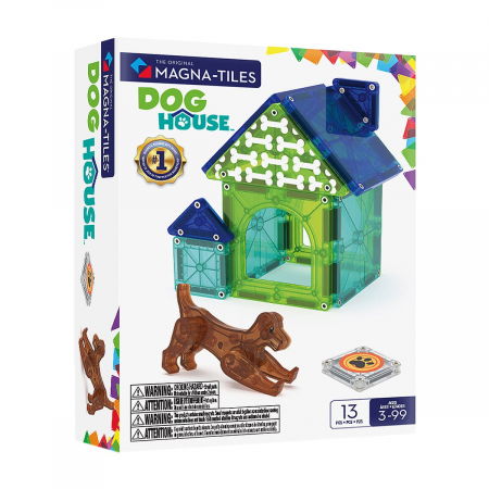 Idei de cadouri sub 150 de lei - MAGNA-TILES Dog House, set magnetic