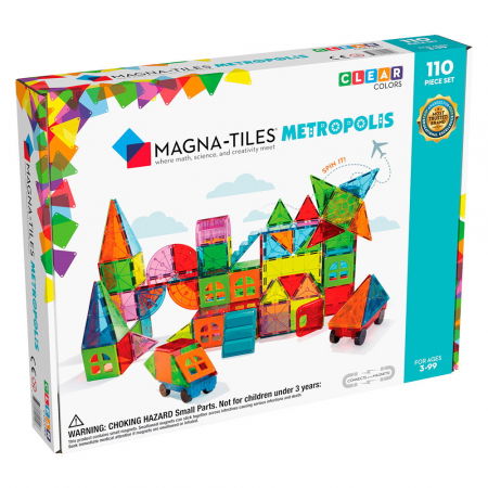 Rechizite școlare - Magna-Tiles Metropolis set magnetic (110 piese)