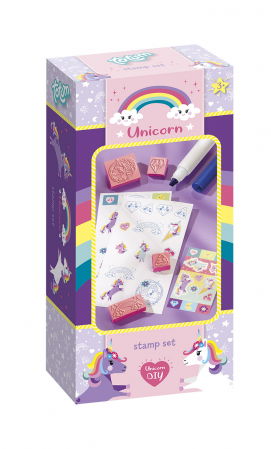 Art & Craft - Mini set creativ Stampile cu unicorni