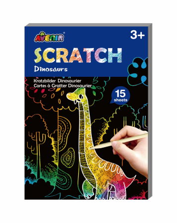 Jocuri cu dinozauri - Mini set de razuit - Dinozauri