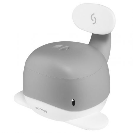 Olițe pentru copii - Olita pentru copii, Pottili, Skiddou, balenuta, cu capac, Evening shadow, Gri