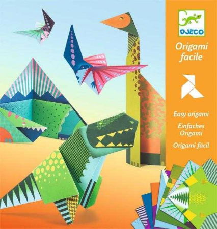 Jocuri cu dinozauri - Origami Dinozauri