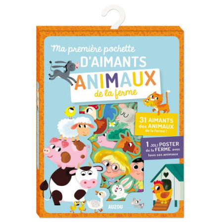 Oktató játékok - Auzou-Primii mei magneti - Animale de la ferma