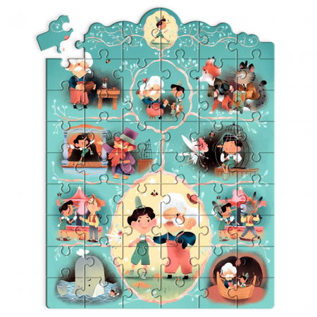 Puzzle poveste Pinocchio, Djeco [2]