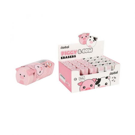 Creioane Colorate - Radiera cu design animale domestice